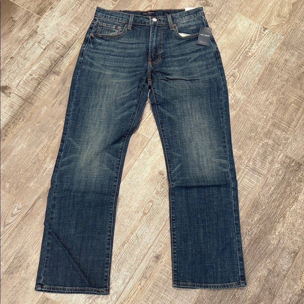 Lucky Brand 181 Relaxed Fit Classic Blue Denim Jeans 30x32